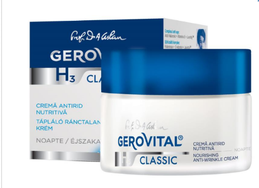 Gerovital H3 Classic crema antirid nutritiva - 50ml Gerovital H3 Classic crema antirid nutritiva - 50ml