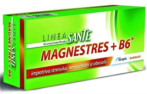 Linea Sante Magne Stress + vitamina B6 - 40 comprimate filmate Terapia Linea Sante Magne Stress + vitamina B6 - 40 comprimate filmate Terapia