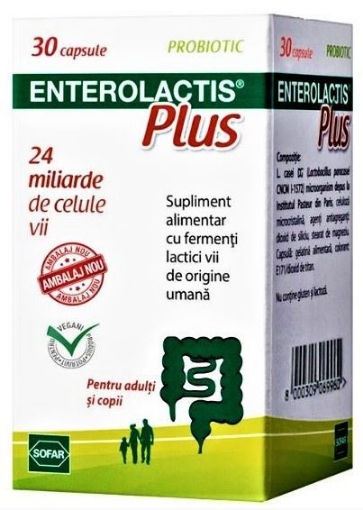 Enterolactis Plus - 30 capsule Sofar Enterolactis Plus - 30 capsule Sofar