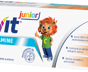 Cavit Junior cu aroma de caise - 20 tablete masticabile Biofarm