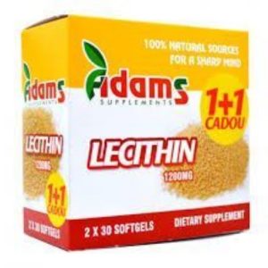 adams vision lecitina 1200mg ctx30 cps 1+1