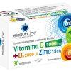Vitamina C 1000mg + vitamina D3 2000UI + zinc 15mg - 30 comprimate Helcor Vitamina C 1000mg + vitamina D3 2000UI + zinc 15mg - 30 comprimate Helcor