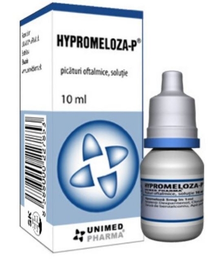 Hypromeloza-P 5mg/ml solutie oftalmica - 10ml Unimed Pharma Hypromeloza-P 5mg/ml solutie oftalmica - 10ml Unimed Pharma