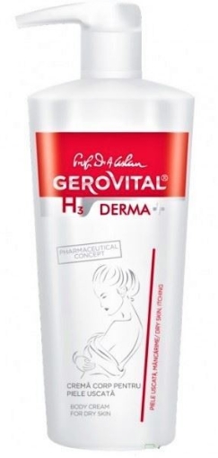 Gerovital H3 Derma+ Crema de Corp pentru Piele Uscata - 500ml Gerovital H3 Derma+ Crema de Corp pentru Piele Uscata - 500ml