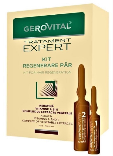 Gerovital Tratament Expert Kit pentru regenerarea parului - 20 fiole Gerovital Tratament Expert Kit pentru regenerarea parului - 20 fiole