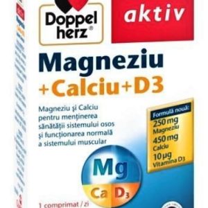 Doppelherz Aktiv Magneziu+Calciu+D3 - 30 comprimate