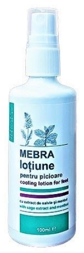 Mebra Lotiune antiperspiranta pentru picioare spray - 100ml Mebra Lotiune antiperspiranta pentru picioare spray - 100ml