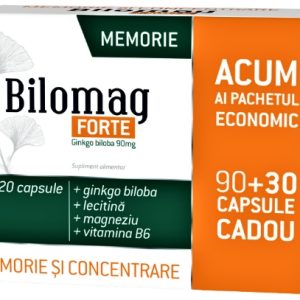 Zdrovit Bilomag Forte memorie - 90 capsule (pachet + 30 capsule)