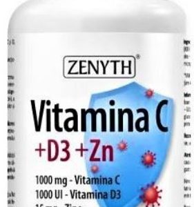 zenyth vitamina c+d3+zn ctx60 cps