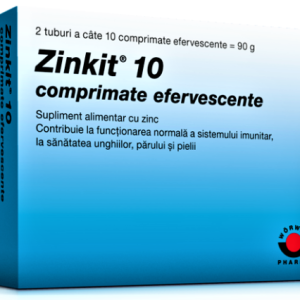 Zinkit 10mg - 20 comprimate efervescente Worwag