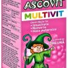 Ascovit Multivit cu aroma de zmeura - 60 comprimate masticabile
