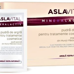 Aslavital pudra de argila pentru tratamente cosmetice 20g - 10 plicuri