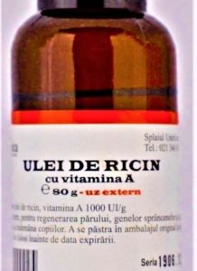 Biogalenica ulei de ricin cu vitamina A - 80 grame