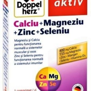 Doppelherz Aktiv Calciu + magneziu + zinc + seleniu - 30 comprimate