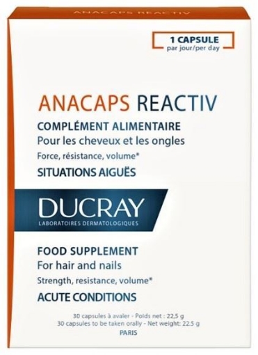 ducray anacaps reactiv x 30 capsule ducray anacaps reactiv x 30 capsule