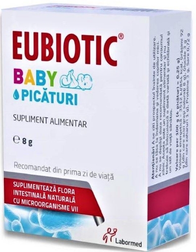 Eubiotic Baby picaturi - 8 grame Eubiotic Baby picaturi - 8 grame
