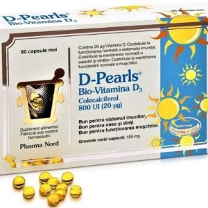 Pharma Nord D-pearls bio-vitamina D3 800UI - 80 capsule moi