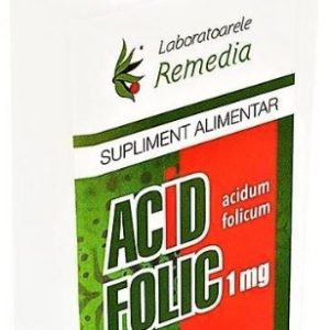 remedia acid folic 1mg x 100 comprimate