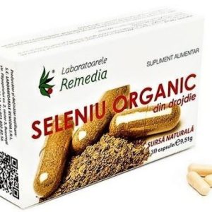 remedia seleniu organic 200mcg x 30 capsule