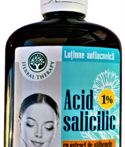 Lotiune cu acid salicilic 1%, extract de galbenele si ulei de levantica - 100ml Herbal Therapy