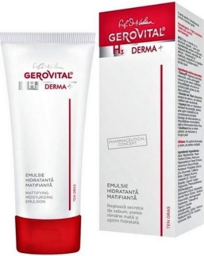 gerovital h3 derma+ emulsie hidratanta matifianta x 50ml gerovital h3 derma+ emulsie hidratanta matifianta x 50ml