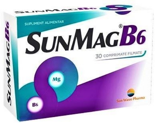 SunWave SunMag B6 - 30 comprimate filmate SunWave SunMag B6 - 30 comprimate filmate