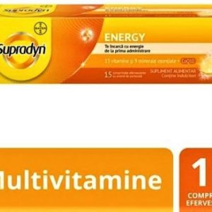 Supradyn Energy Multivitamine si Coenzima Q10 - 15 comprimate efervescente