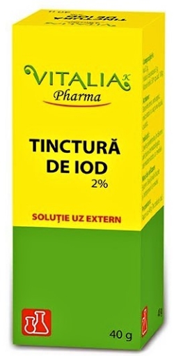 Vitalia K Tinctura de iod - 40 grame Vitalia K Tinctura de iod - 40 grame