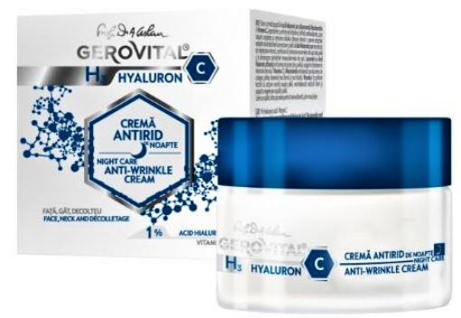 Gerovital H3 Hyaluron C crema antirid de noapte - 50ml Gerovital H3 Hyaluron C crema antirid de noapte - 50ml
