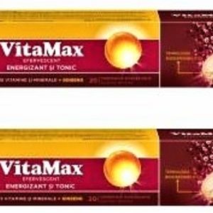 Vitamax - 20 comprimate efervescente (pachet promo 1+1)