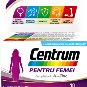 Centrum Complet A-Zinc pentru femei - 30 comprimate