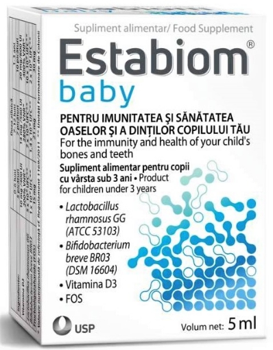 Estabiom Baby picaturi orale - 5ml Estabiom Baby picaturi orale - 5ml