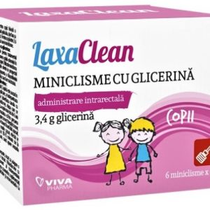 LaxaClean miniclisme pentru copii - 6 bucati Vivafarm