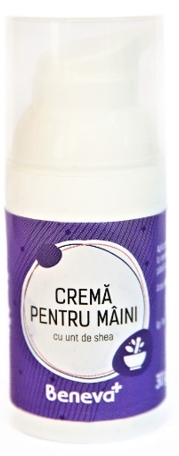 Crema pentru maini cu unt de shea - 30 grame Beneva Crema pentru maini cu unt de shea - 30 grame Beneva