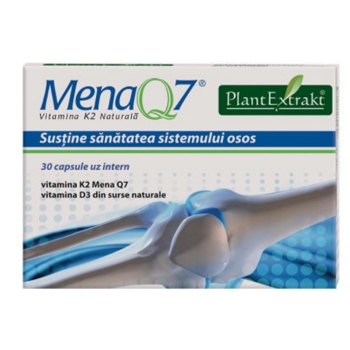 Plantextrakt Mena Q7 Vit K2 Naturala - 30 capsule Plantextrakt Mena Q7 Vit K2 Naturala - 30 capsule