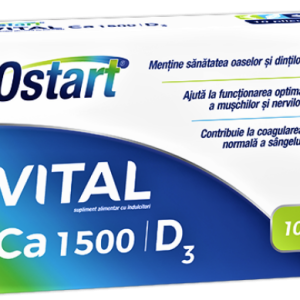 Ostart Vital Calciu 1500 + D3 - 10 plicuri Fiterman Pharma