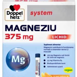 Doppelherz System Magneziu 375mg liquid - 10 flacoane unidoza