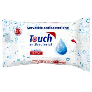 touch servetele umede antibacteriene pachx15 buc