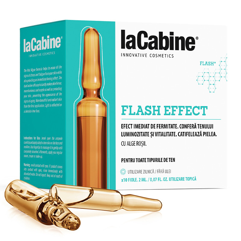 La Cabine Flash Effect, 10 fiole*2ml, tratament ten ferm La Cabine Flash Effect, 10 fiole*2ml, tratament ten ferm