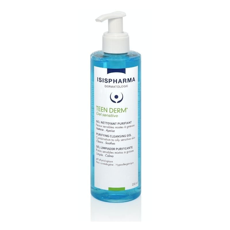 Isis - Teen Derm Gel sensitive de curatare, 250ml Isis - Teen Derm Gel sensitive de curatare, 250ml