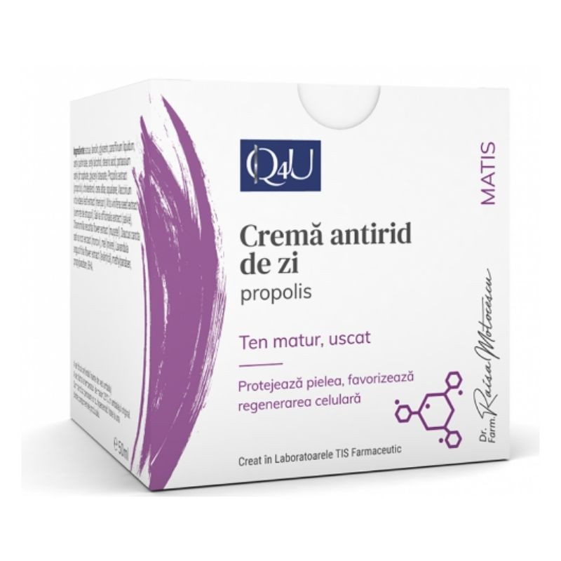 TIS Q4U Crema antirid cu propolis, 50ml TIS Q4U Crema antirid cu propolis, 50ml
