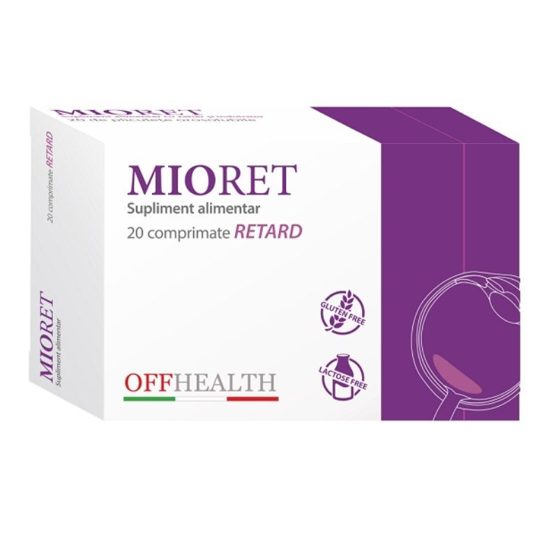 Mioret retard, 20 comprimate, sanatatea ochilor Mioret retard, 20 comprimate, sanatatea ochilor