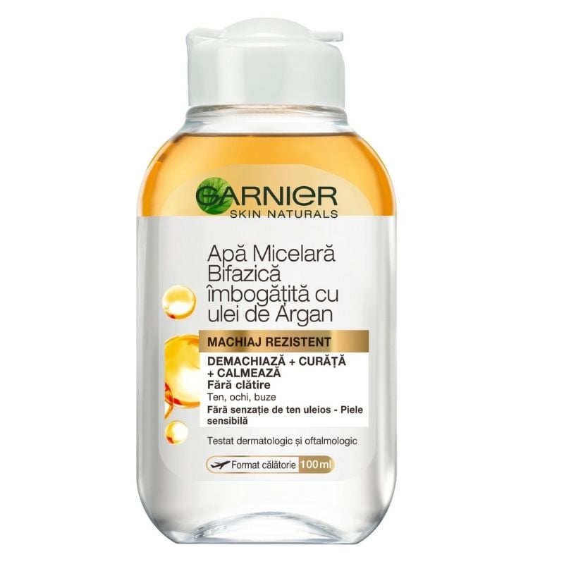 Garnier apa micelara bifazica argan, 100 ml Garnier apa micelara bifazica argan, 100 ml