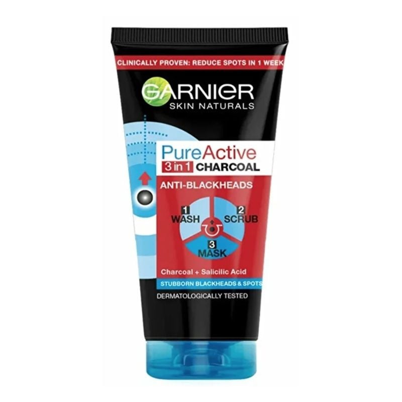 Garnier Pure Active Charcoal gel de curatare 3 in 1, 150ml Garnier Pure Active Charcoal gel de curatare 3 in 1, 150ml