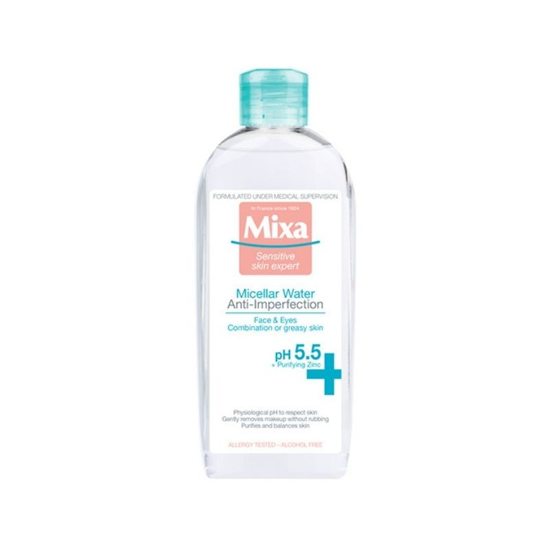 MIXA Apa micelara Anti-Imperfectiuni pentru tenul mix, 400ml MIXA Apa micelara Anti-Imperfectiuni pentru tenul mix, 400ml