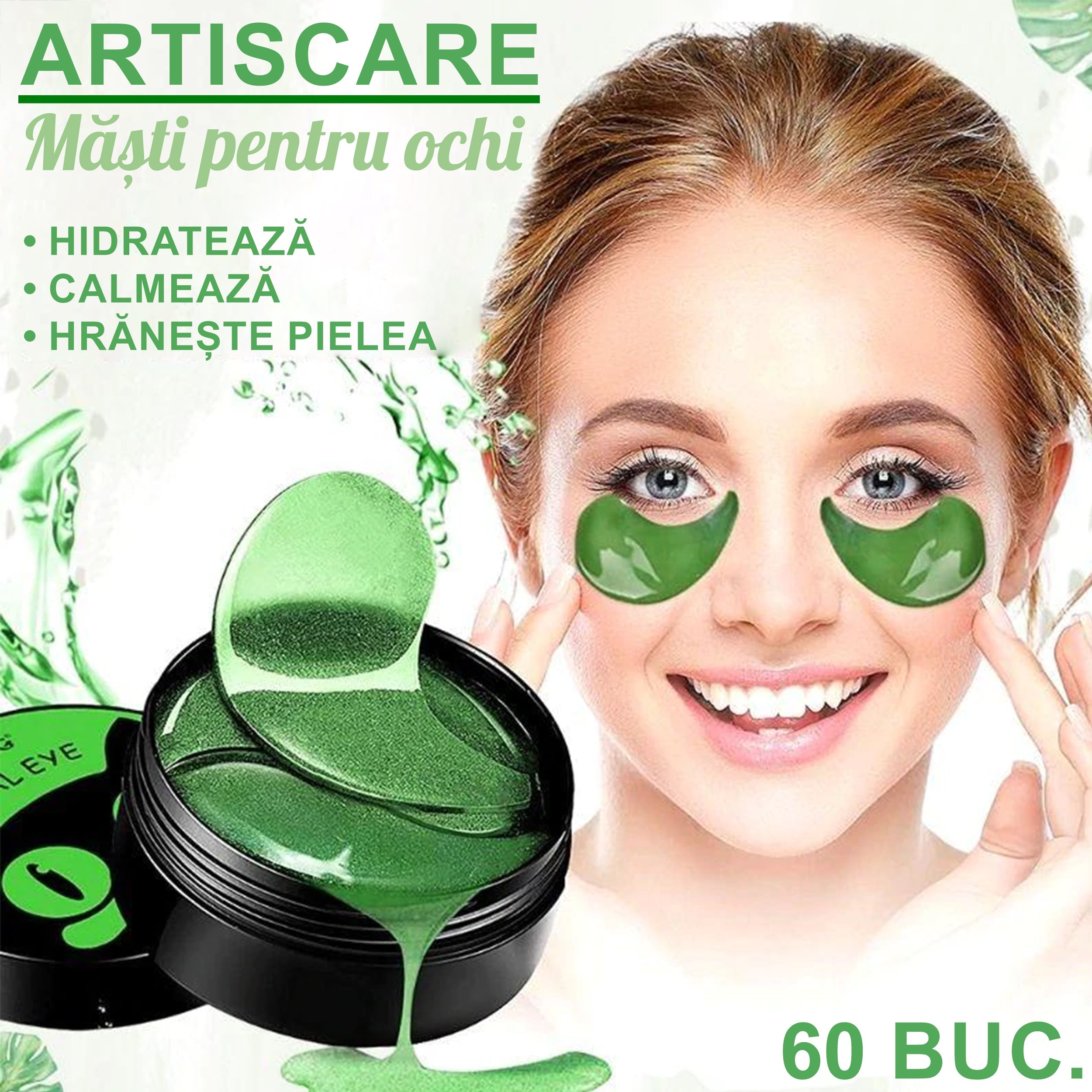 Pachet 60 Masti pentru Ochi ARTISCARE Pachet 60 Masti pentru Ochi ARTISCARE