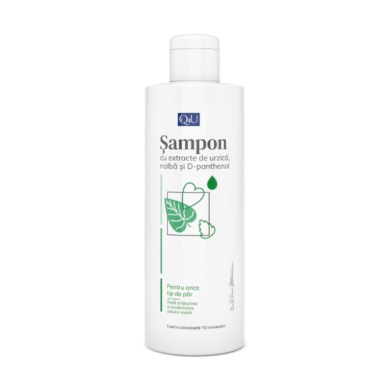 Tis Farmaceutic, Q4U Sampon cu nalba sI urzica, 250ml Tis Farmaceutic, Q4U Sampon cu nalba sI urzica, 250ml