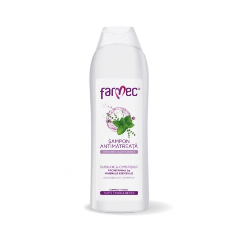 Farmec Sampon Antimatreata cu extract de Busuioc si Cimbrisor, 400ml Farmec Sampon Antimatreata cu extract de Busuioc si Cimbrisor, 400ml