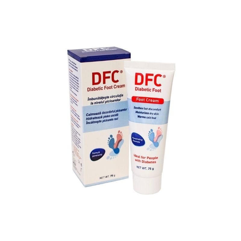 DFC Diabetic Foot Cream, crema pentru picioare, 75g DFC Diabetic Foot Cream, crema pentru picioare, 75g