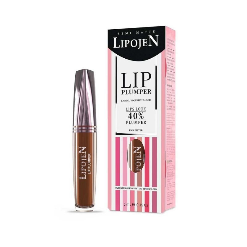 Lipojen Ruj lichid volumizant Hot Chocolate semi-mat cu colagen nr. 3, 5 ml Lipojen Ruj lichid volumizant Hot Chocolate semi-mat cu colagen nr. 3, 5 ml